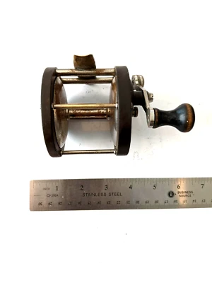 $115 • Buy Vintage Vom HOFE Casting Reel Nickel Over Brass & Hard Rubber No. 1/0- C1900