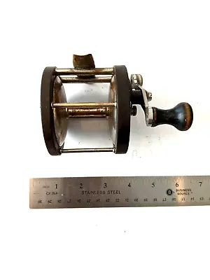 Vintage Vom HOFE Casting Reel Nickel Over Brass & Hard Rubber No. 1/0- C1900 • $100