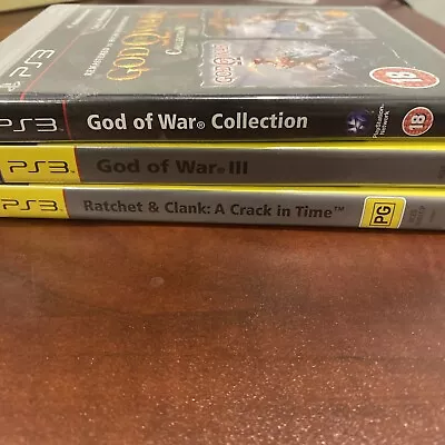 God Of War Collection God Of War III Ratchet & Clank: A Crack In Time PS3 Used • $80