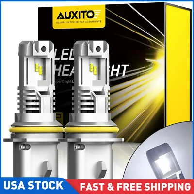 AUXITO 9007 HB5 LED Headlight Super Bright Bulbs Kit HIGH/LOW Beam 6500K White • $38.85