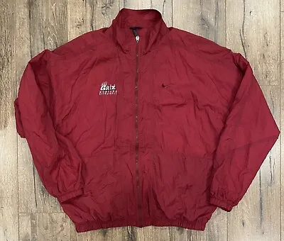 Vintage 90s Montana Grizzlies Basketball XL Crimson Nike Full Zip Jacket • $47.99