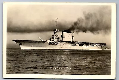 1933 Rppc Uss Lexington Serving Sailor ! Cowgill Nevada Ship Photo Postcard P36 • $24.95