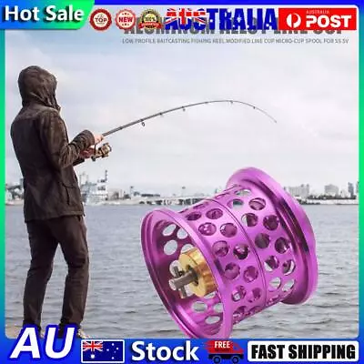 Low Profile Casting Fishing Reel Modified Line Cup For DAIWA Steez (Purple) • $22.31