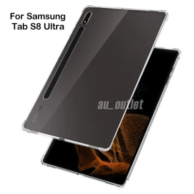 $17.95 • Buy For Samsung Galaxy Tab A8 S8+ Plus Ultra S7 FE Shockproof TPU Clear Case Cover
