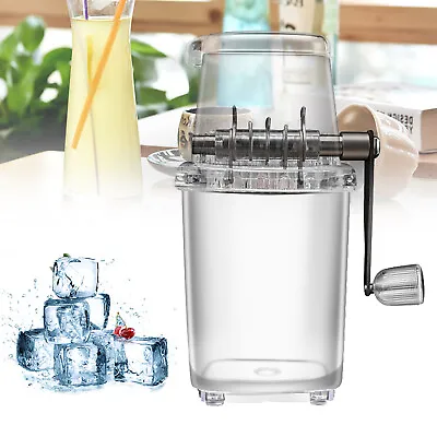 Manual Ice Crusher Shaver Portable Shaved Ice Machine Hand Snow Cone Maker New • $24