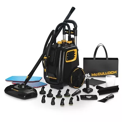 McCulloch MC1385  Deluxe Canister Steam Multi Purpose Cleaners System Black • $459.99