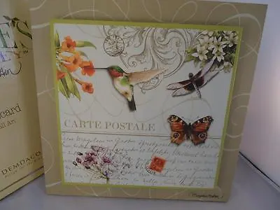 Marjolein Bastin Nature's Journey Postcard Wall Art Dragonfly Butterfly 16920 • $25.49