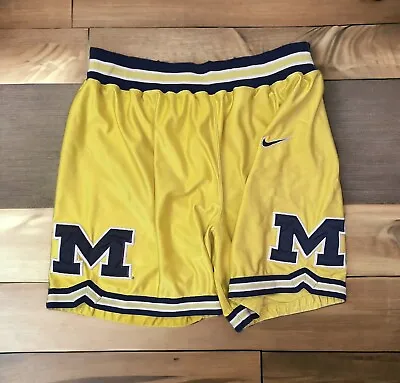 100% Authentic NIKE Michigan Wolverines Fab 5 NCAA Game Jersey Shorts 36 Large • $319.99