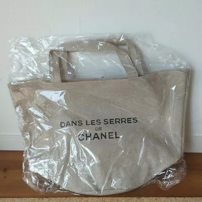 CHANEL Novelty Tote Bag Dans Les Serres Camellia Charm Linen Beige Official JP • $168.92