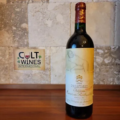 RP 90 Pts! 1993 Chateau Mouton Rothschild Wine Pauillac RARE BALTHUS LABEL (#3) • $669.99