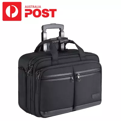 KROSER Rolling Laptop Bag Premium Rolling Briefcase Fits Up To 17.3 Inch Laptop • $129.95