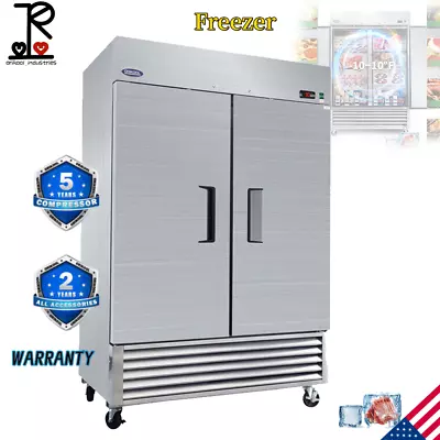 ORIKOOL 54  Commercial Freezer 49 Cu.ft With 2 Solid Door Reach-In Freezers  • $3373.75