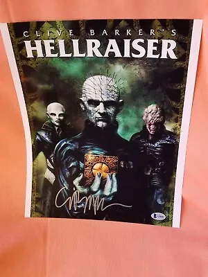 Clive Barker SIGNED Hellraiser 11 X 14 Photo Poster Beckett BAS COA • $150