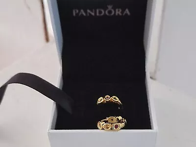 $34.15 • Buy Pandora S925 ALE Marvel Avengers Infinity Stones Hoop Drop Earrings 
