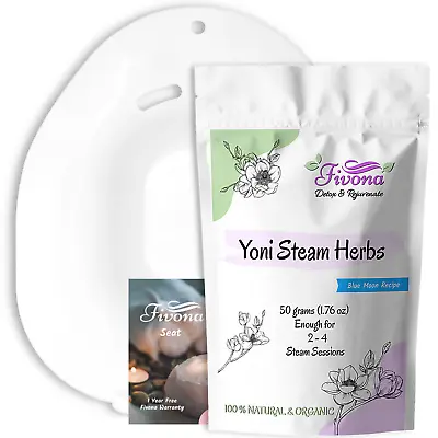 Yoni Steam Bundle Seat And Blue Moon Recipe Herbal Blend By Fivona • $19.99