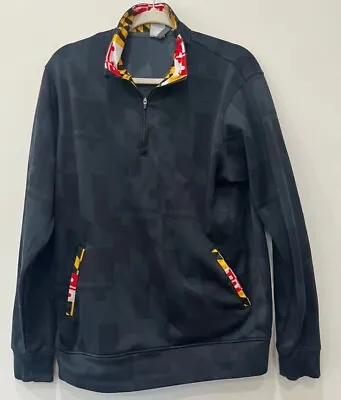 Men's Maryland Flag Printed Quarter-Zip Pullover Size Medium • $15