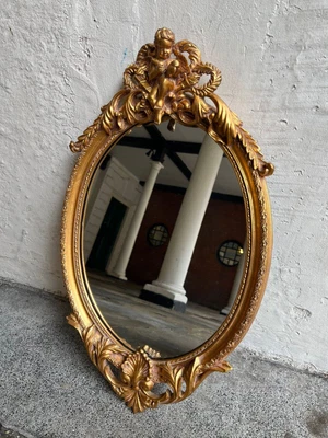 £65 • Buy Beautiful Gold Baroque, Style, Oval Shaped Mirror