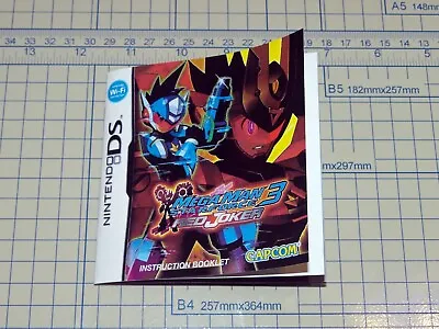 Mega Man 3 Star Force Red Joker Nintendo DS Custom Manual (no Game Included) • $40
