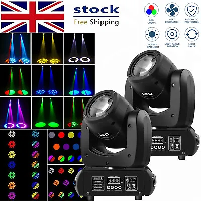 £219.98 • Buy 2Pcs 120W LED Moving Head Light Gobo RGBW Beam DMX Disco Party Dj Stage Lighting