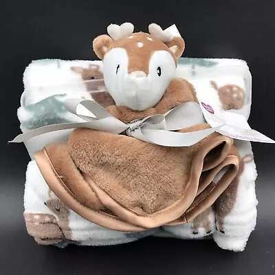 Parent's Choice Deer Baby Blanket Set Lovey Woodland Walmart • $49.99