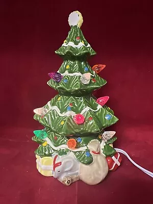 Vintage Ceramic 7” Tall Light-Up Christmas Tree Underwriters Laboratories • $35.99