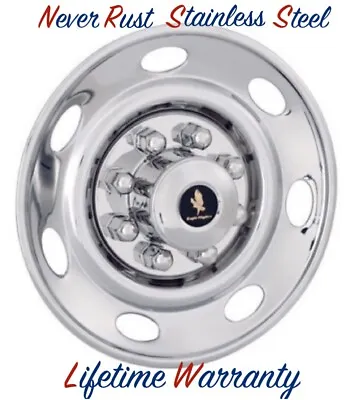 $146.44 • Buy 17.5  Trailer 8 Lug Stainless Wheel Cover Simulator Hubcap Rim Cover One ©