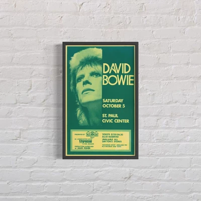 $35 • Buy DAVID BOWIE ‘Diamond Dogs’ Era 1974 Minnesota Concert Poster, Vintage Reprint