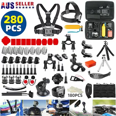 280x Accessories Set Kit For Gopro Hero 10 9 8 7 6 Monopod Head Chest Strap Tool • $40.85