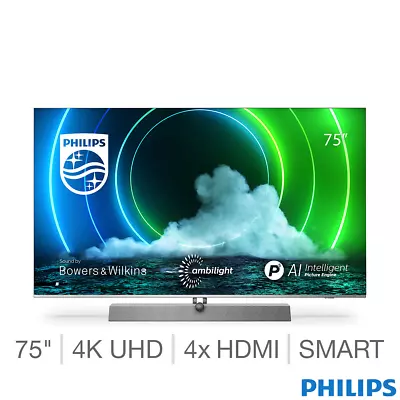 £1742.49 • Buy Philips 75PML9636/12 75 Inch Mini LED 4K Ultra HD Smart Ambilight TV