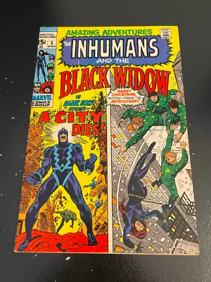 The Inhumans Black Widow #5 March 1971 Bronze Age Marvel Comics Box1BookC • $20.24