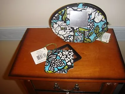 Vera Bradley Island Blooms Mirror Cosmetic And Magnifier • $36.99