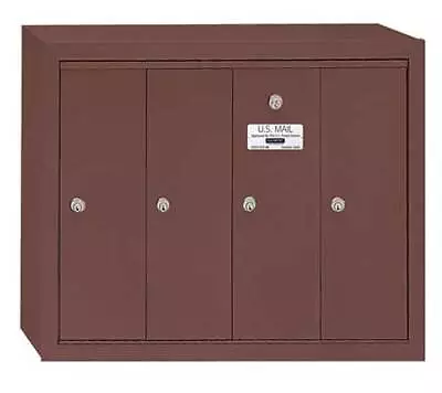 Salsbury Industries 3504Zsu Vertical Mailbox Bronze Powder Coated 4 Doors • $456.99