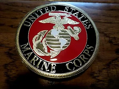 U.s Marine Corps Ega Usmc Automobile Grill Emblem Auto Home Medallion  • $14.95