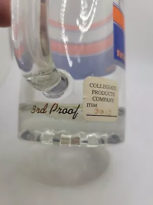 Vintage Florida Gators Clear Glass Beer Mug Handled College University 6 Inches  • $17.95