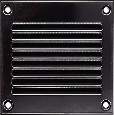 4 X 4 Inch Air Vent Cover - Black - Metal Air Return Grill With Built In 1 • $14.16