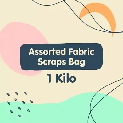 1 Kilo Fabric Scrap Bag • £1.99