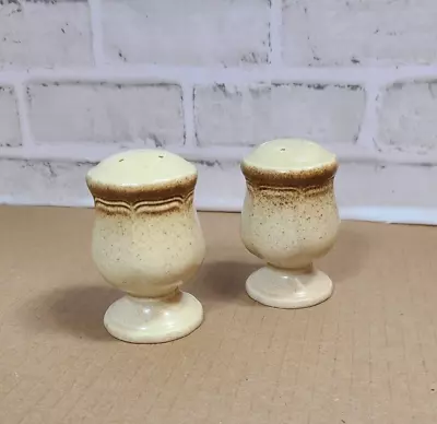 Vtg Mikasa Stoneware  Salt & Pepper Whole Wheat Shaker Set 80's Made In Japan • $25.97