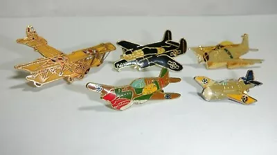 ~5~ Wwii U.s. Military Aircraft Hat Lapel Pins Prop Planes Airplane Ww2 Vint #15 • $14.95