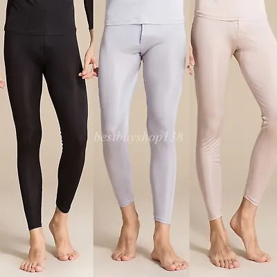 $18.90 • Buy Men Pure Silk Thermal Underwear Long Johns Bottom Leggings Pants Long Bottoms