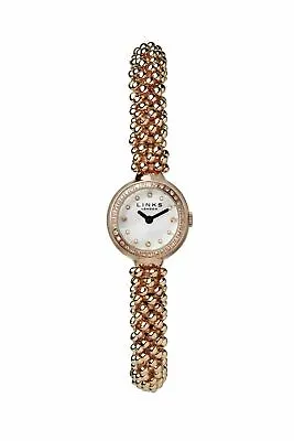 LINKS OF LONDON Effervescence Star Watch Rose Gold Vermeil White S RRP460 NEW • £69