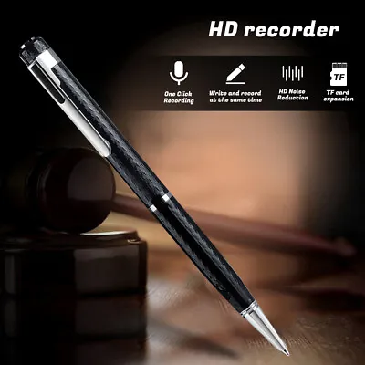 Spy Digital Voice Activated Recorder Mini Hidden Audio Recording Pen Device MP3 • $14.98