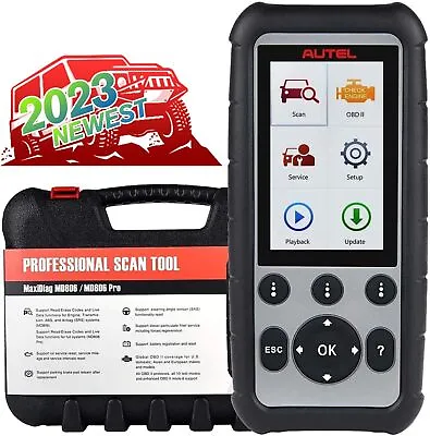 Autel MD806 Pro Car Diagnostic Tool OBD2 Scanner ABS EPB SAS SRS DPF Full System • $239