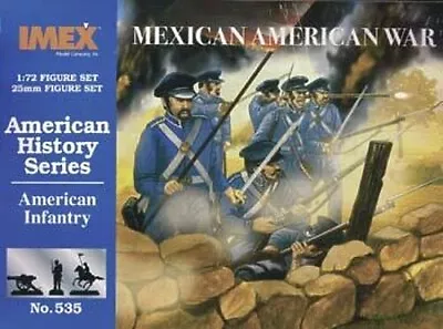 Imex American Infantry Mexican War - Plastic Model Military Figure - 1/72 Scale • $10.99