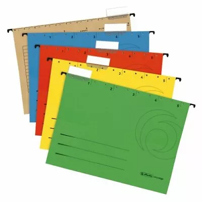 UK A4 Suspension File Assorted Colours 5 Pieces Size Name H Ngemap Fast Shippin • £10.06