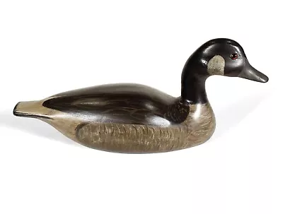 Chuck Roudebush Duck Canada Goose Decoy Carved Wood Painted Glass Eyes Vintage • $199.99