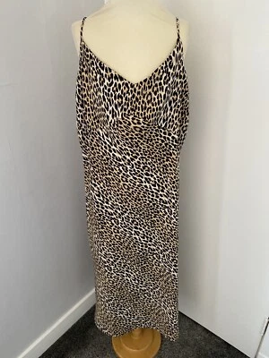 £12.99 • Buy Ladies Levi’s Animal Print Midi Dress Size L Large UK 14