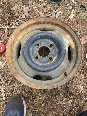 1960s 1970s? Ford 4 Lug Steel Rim Wheel 14x5 4x110mm Bolt Pattern Mustang Falcon • $95