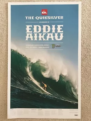 2010 Near Mint Eddie Aikau Waimea Hawaii Big Wave Surfing Contest Poster • $75