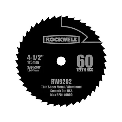Rockwell 4-1/2 In.   D X 3/8 In.   S Versacut High Speed Steel Circular Saw Blad • $22.99