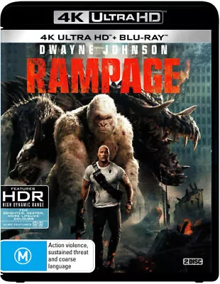 Rampage (2017) (4k Uhd / Blu-ray) (2018) [new 4k Bluray] • $27.99